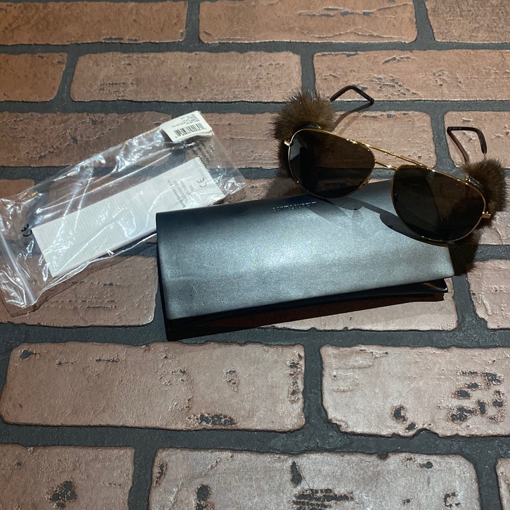 Saint Laurent Fur Sunglasses